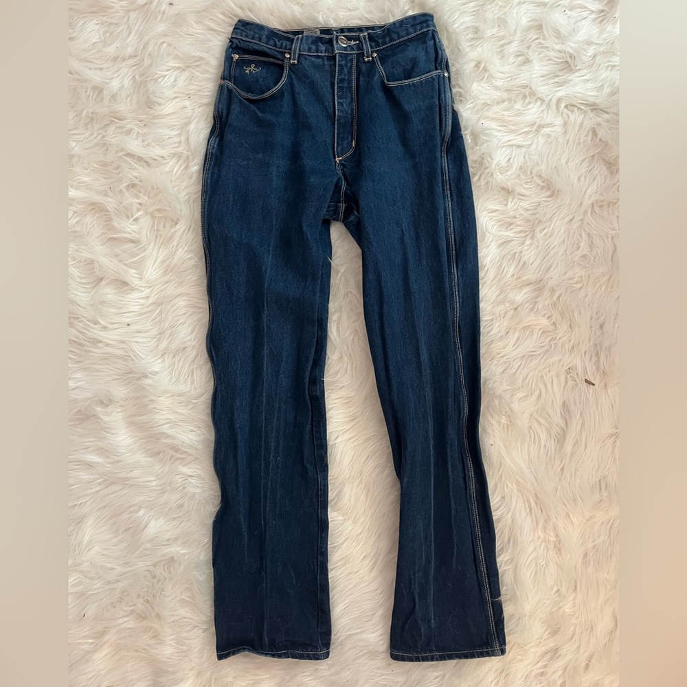 vintage gloria vanderbilt dark blue jeans